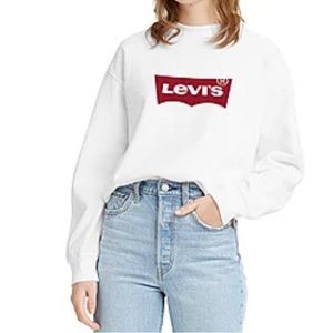 Levi’s Essential Logo Classic Pullover Crew Neck Sweatshirt (size L)